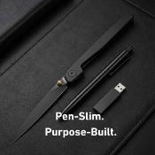 J1965BBK CJRB Lanky Black - Lame Acier AR-RPM9 Manche Aluminium Linerlock Roulements - Livraison Gratuite