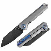 K1028A1 Couteau Kansept Bulldozer | Lame Reverse Tanto Acier CPM 20CV | Manche Gray Titanium Frame Lock - Livraison Gratuite