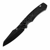 K1051A5 Kansept Weim Couteau Lame Acier CPM-S35VN Manche Titane Noir & Carbone Rouge Framelock | Livraison Gratuite