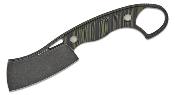KI1065A3 Couteau Kizer Little Rhino - Lame Cleaver Acier D2 - Manche G-10 Noir & Vert OD Etui Kydex - Livraison Gratuite