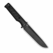 KI1096A1 Kizer Camp 180 - Couteau Fixe Outdoor Lame Drop Point Acier AEB-L Manche G10 Noir Étui Kydex - Livraison Gratuite