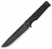 KI1096A1 Kizer Camp 180 - Couteau Fixe Outdoor Lame Drop Point Acier AEB-L Manche G10 Noir Étui Kydex - Livraison Gratuite