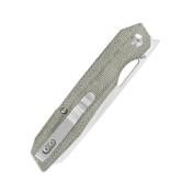KIV4545C1 Couteau Kizer Genie Green Lame Acier 154CM Reverse Tanto IKBS - Livraison Gratuite