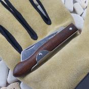 KO197940 Okapi Biltong Slip Joint – Couteau Pliant Traditionnel | Lame Acier Carbone | Manche Bois Brun | Afrique du Sud - Livraison Gratuite