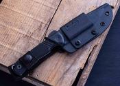 KS1089 Kershaw Pack Mule | Couteau Fixe Clip Point | Lame N690 Stonewash | Manche G10 Noir | Étui Kydex USA - Livraison Gratuite