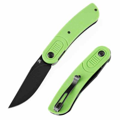 KT2025A4 Kansept Reverie Green – Couteau Pliant Lame Acier 154CM Black TiNi Manche Vert G10 Liner Lock – Livraison Gratuite