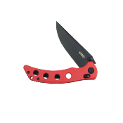 KUB172E Couteau Kubey Hound Red Lame Acier 14C28N Crossbar Lock - Livraison Gratuite
