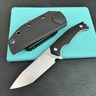 KUB184E Kubey Swordfish Tanto – Lame Fixe Acier AUS-10 Stonewash Manche G10 Noir Housse Kydex - Livraison Gratuite
