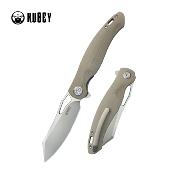 KUB239J Couteau Pliant Kubey Drake Tan Lame Tanto Acier AUS-10 Pivot Roulements à Billes Linerlock - Livraison Gratuite
