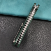 KUB239K Couteau Pliant Kubey Drake Green Lame Tanto Acier AUS-10 Pivot Roulements à Billes Linerlock - Livraison Gratuite