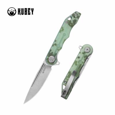 KUB312V Couteau pliant Kubey Mizo | Lame Drop Point Acier 14C28N Manche G10 camouflage Linerlock - Livraison Gratuite