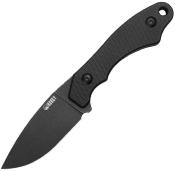 KUB467B — Couteau Kubey TLB I Lame Acier Sandvik 14C28N BlackWash Drop-Point Manche G10 Noir Pleine Soie Housse Kydex Livraison Gratuite