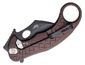 LSTLE1AEB Karambit LionSteel L.E.One Brown Earth Lame Acier CPM-MagnaCut Black Italy - Livraison Gratuite