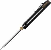 NMB2406B Couteau North Mountain Blade Chop Lame Acier San Mai TANTO Manche G10 Black Pivot Sur ROulements - Livraison Gratuite