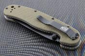 ON8871OD Ontario RAT Model 1A A/O – Couteau Pliant Lame Drop Point Acier AUS&#8209;8 Manche G10 Vert OD Linerlock - Livraison Gratuite