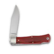 QRSB106L Queen Cutlery Red Bone Lockback – Couteau Traditionnel Clip Point Lame Acier 1095 Carbone Manche Os Rouge USA - Livraison Gratuite