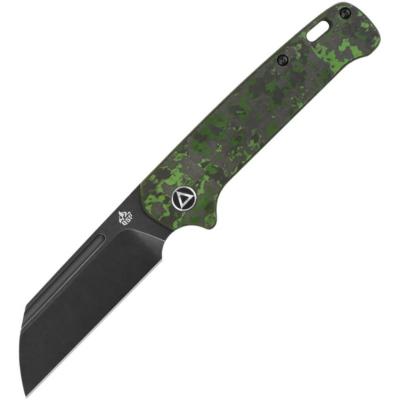 QS130SJE2 Couteau Pliant QSP Penguin Lame Acier 20CV Manche FatCarbon Vert Slip Joint - Livraison Gratuite