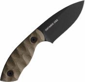RN9471OD Ranger Knives Model 3 Lame Acier 1095 Carbon Black Coated Manche Micarta OD USA - Housse Kydex - Livraison Gratuite