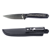 RS3501FD Real Steel Dex Apex – Couteau Fixe EDC | Lame M390 Satin | Manche Black G10 + Carbone | Étui Kydex  - Livraison Gratuite