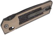 RS7713CB Couteau Real Steel Sacra TAC Slide Lock Lame Tanto Acier K110 Manche G10 Tan/Noir Sécurité Slide Lock - Livraison Gratuite