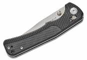 S250011 SENCUT Slybolt Black – Couteau Pliant EDC Thumb Stud & Crossbar Lock Lame Clip Point 9Cr18MoV Satin Manche G10 Noir - Livraison Gratuite