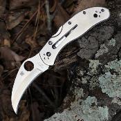 SC08P Spyderco Harpy – Couteau Pliant Lockback | Lame Hawkbill VG-10 | Manche Acier Inox Made Japan - Livraison Gratuite