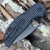 SC123GPBKMCBK Couteau SPYDERCO Sage 5 Salt Lame Acier CPM MagnaCut Black TiCN Manche G10 Black Compression Lock - Livraison Gratuite