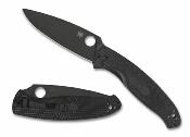 SC142PBBK Couteau Spyderco Resilience Plain Edge Lame Acier 8Cr13MoV Black - Livraison Gratuite