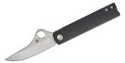 SC272ALBKP Couteau Spyderco Essenza Lame Acier Bohler N690Co Manche Aluminium Noir Made in Italy - Livraison Gratuite