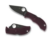SCMBBGBKP Couteau de Poche Spyderco ManBug Lightweight Burgundy FRN Lame Micro-Melt PD#1 Fabriqué au Japon - Livraison Gratuite
