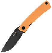 SRM105MGJ SRM Air 105M-GJ | Lame Drop Point Acier 14C28N | Manche G10 Orange | Liner Lock | IKBS - Livraison Gratuite