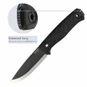 SRM702TGB Couteau SRM Bushcut 702T-GB Lame Acier 14C28N Manche Black G10 Housse Kydex - Livraison Gratuite