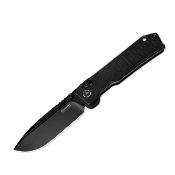 SRM7228BAB2 Couteau Pliant SRM Rubik | Lame Acier 14C28N Black Titanium | Manche Black Aluminum Ambi Lock - Livraison Gratuite