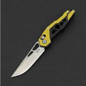 SRM9225GJ Couteau SRM Knives 9225 Lame D2 Yellow G10 - Livraison Gratuite