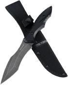 TFFIX120BK Couteau Tac Force Lame Fixed Blade Acier 3Cr13MoV Manche G10 Noir Etui Nylon - Livraison Gratuite