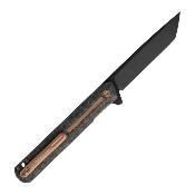 TKTF2FCBKBKEO Couteau Pliant Tekto Knives F2 Bravo EOTECH Lame Acier D2 Manche Carbone Noir Linerlock - Livraison Gratuite