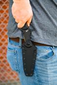 TPABKO01  Couteau TOPS Abaniko Lame Drop Point Acier 1095 Manche G10 Housse Kydex USA ABKO-01 - Livraison Gratuite