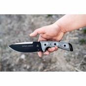 TPOC01 Couteau Fixe TOPS Outpost Command Lame Acier 1095 Manche Micarta Noir Étui Nylon Made In USA - Livraison Gratuite