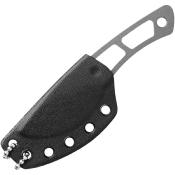 TPTBKP02 Couteau Fixe TOPS Backup Lame Acier 1095 Manche Acier Gris Étui Kydex Made In USA - Livraison Gratuite