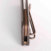 VOSA3505 Couteau Vosteed Parallel Lame Reverse Tanto Acier S35VN Copper Dune Manche Titane Violet - Livraison Gratuite
