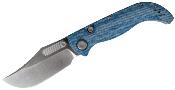 VOSA3901 Couteau Vosteed Naga Clip Point CPM-S35VN Manche Micarta Blue Sécurité Top Liner Lock - Livraison Gratuite