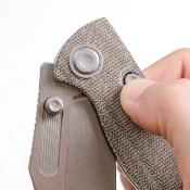 VOSA3902 Couteau Vosteed Naga Clip Point CPM-S35VN Manche Micarta Green Sécurité Top Liner Lock - Livraison Gratuite