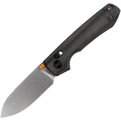 VOSA4906 Couteau Pliant Vosteed Raccoon 2.0 ModSwap Lame Acier Nitro-V Manche Micarta Noir Crossbar Lock - Livraison Gratuite