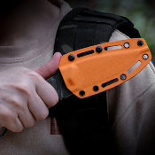 VOSD0301 Couteau Vosteed Fullback Black Lame Drop Point Acier Nitro-V Manche Micarta Housse Kydex - Livraison Gratuite