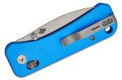 WE230751 Couteau We Knife Banter 2 Crossbar Lock Lame Drop Point Acier S35VN Manche Aluminium Bleu Pivot Céramique - Livraison Gratuite