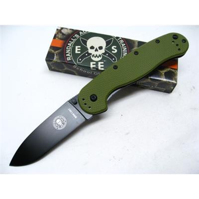 Couteau ESEE Avispa OD Green Blade Acier AUS-8 Manche FRN Frame Lock BRK1301ODB - Free Shipping