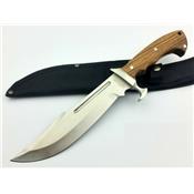 FBKH013WW Couteau Bowie Frost Cutlery Alamo Davy Crockett Acier Inox Etui Nylon - Livraison Gratuite