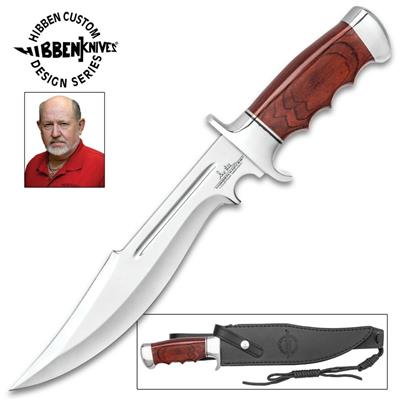 GH5068 Poignard Gil Hibben Legionnaire Bowie II Acier 7Cr17 Manche Bois - Livraison Gratuite