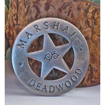 Lot de 3 Reproduction Western Etoile de Sheriff - Marshal Deadwood Badge MI3007 - Free Shipping