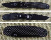 ON8838 Ontario RAT Model 2 Liner Lock | Couteau Lame Drop Point Acier AUS-8 Black | Manche Carbon Fiber / G-10 - Livraison Gratuite